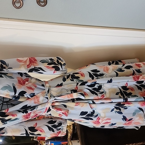 Women Dress Charles Henry Summer Fashion Evening Floral Dress Long Sleeve Sz S - Picture 4 of 9